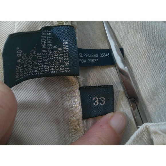 Polo‎ Ralph Lauren Classic Chino Shorts Mens Size 33 Khaki Casual - Picture 5 of 8